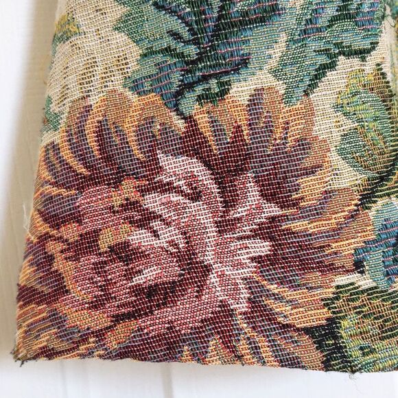 FREE PEOPLE Tapestry Skirt Cream Green Blue Pink - Picture 8 of 14